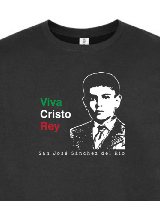 Viva Cristo Rey - St. Jose Sanchez del Rio Crewneck Sweatshirt