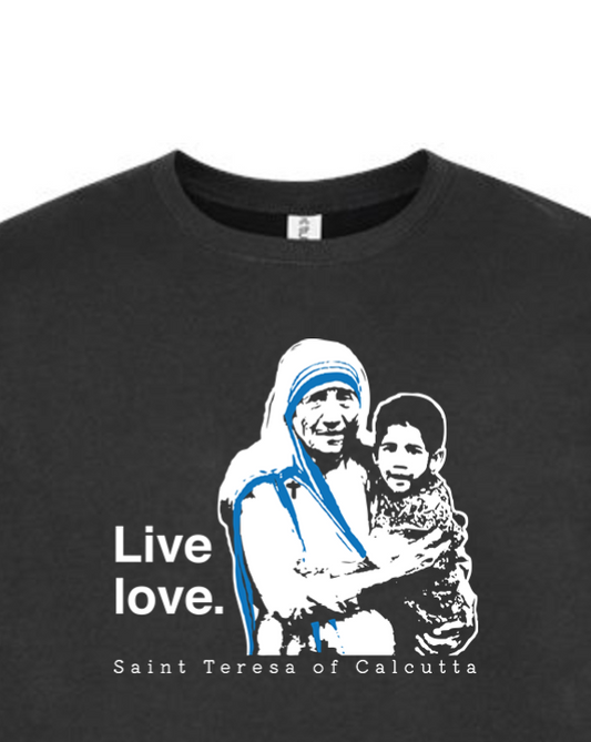 Live Love - St. Teresa of Calcutta Crewneck Sweatshirt