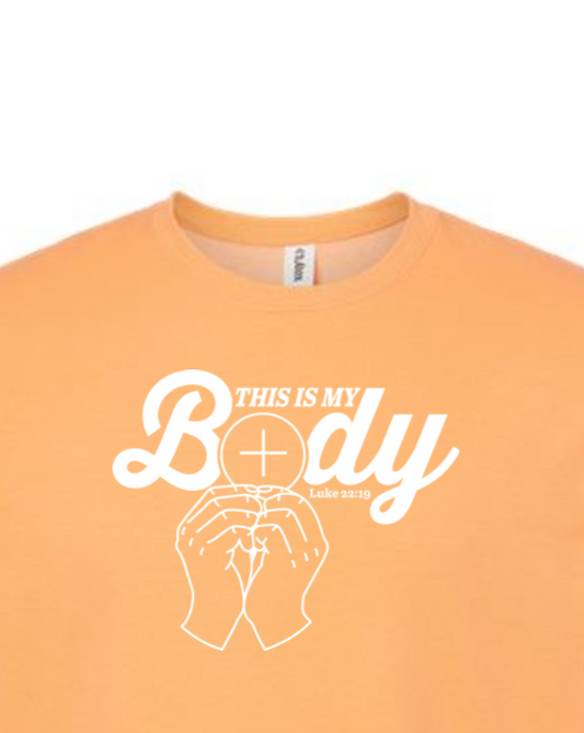 This is My Body, Consecration - Luke 22:19 Crewneck Sweatshirt