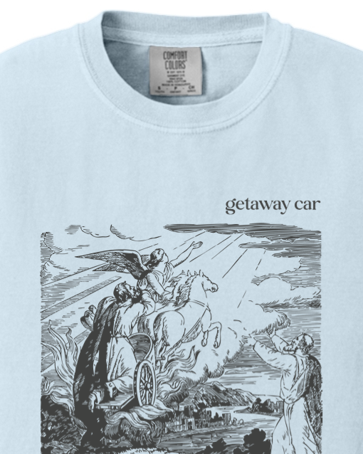 Getaway Car - Elijah in Chariot Youth T-Shirt - Comfort Colors