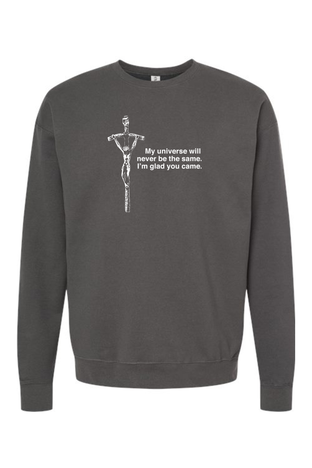 Glad He Came - Crucifix Crewneck Sweatshirt