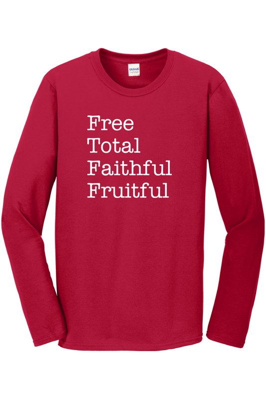 Free Total Faithful Fruitful - Theology of the Body Long Sleeve