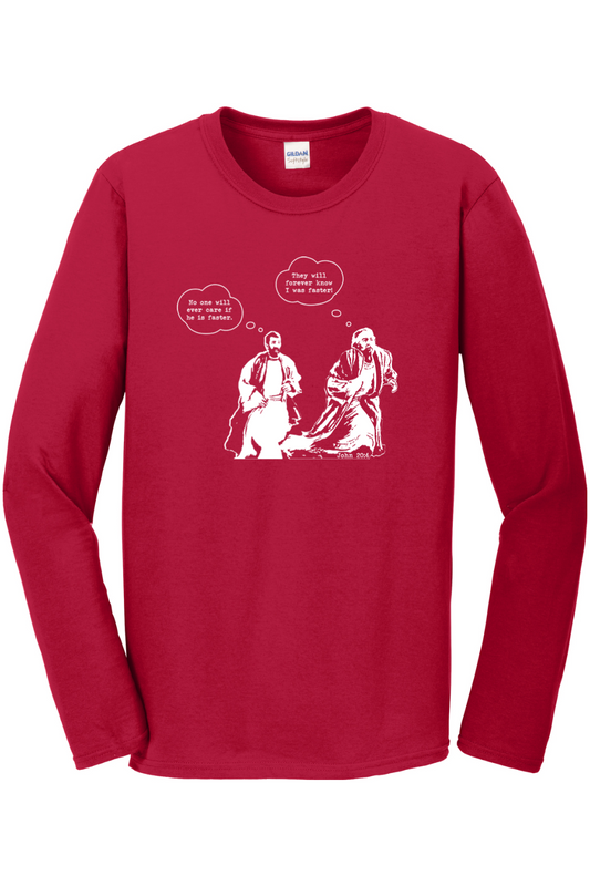 John Runs - John 20:4 Long Sleeve