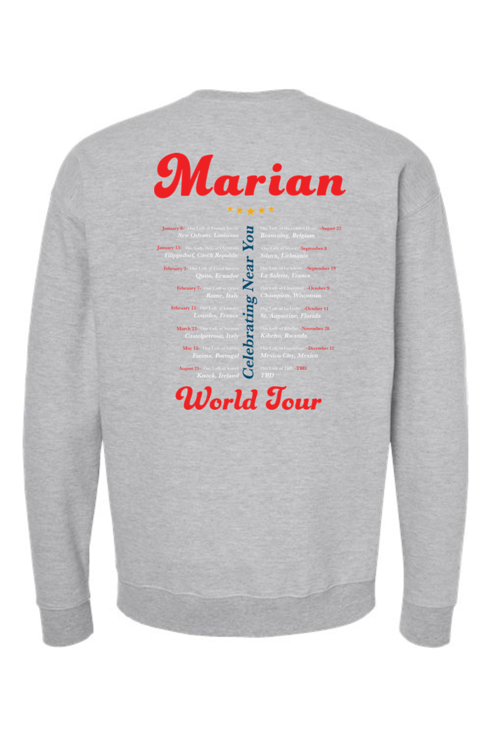 Marian World Tour - Crewneck Sweatshirt