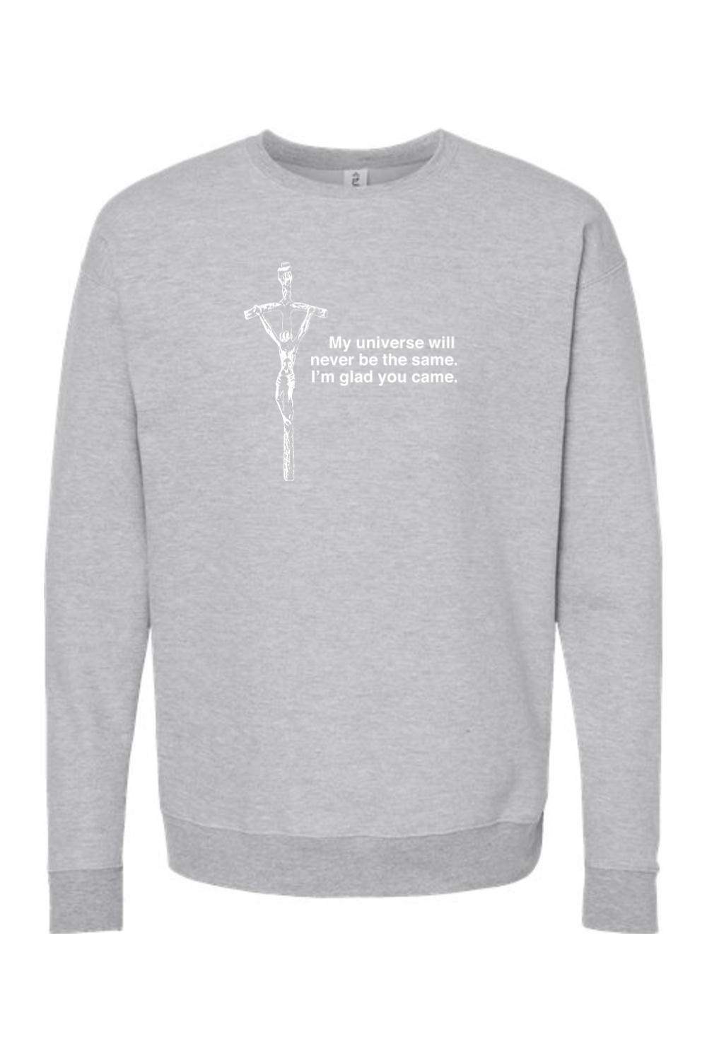 Glad He Came - Crucifix Crewneck Sweatshirt