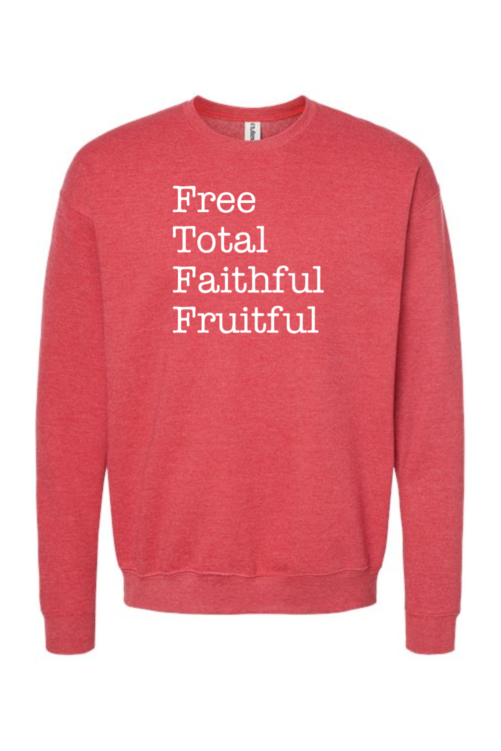 Free Total Faithful Fruitful - Theology of the Body Crewneck Sweatshirt