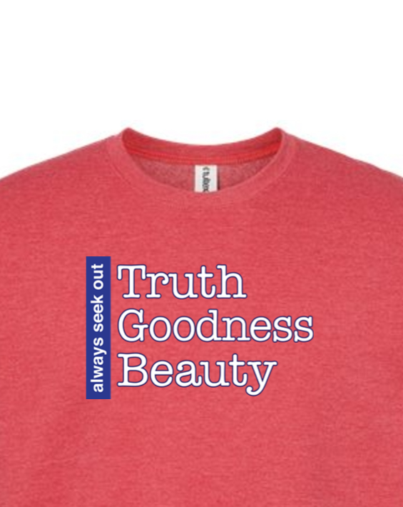 Truth Goodness Beauty - Transcendentals Crewneck Sweatshirt