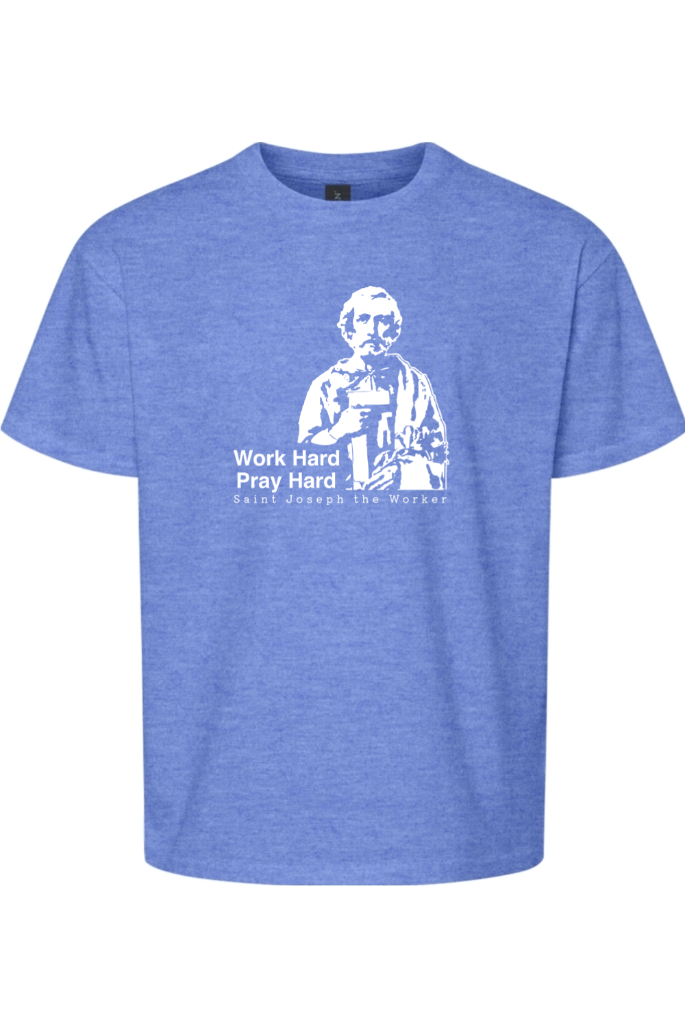 Work Hard Pray Hard - St Joseph the Worker Youth T-Shirt