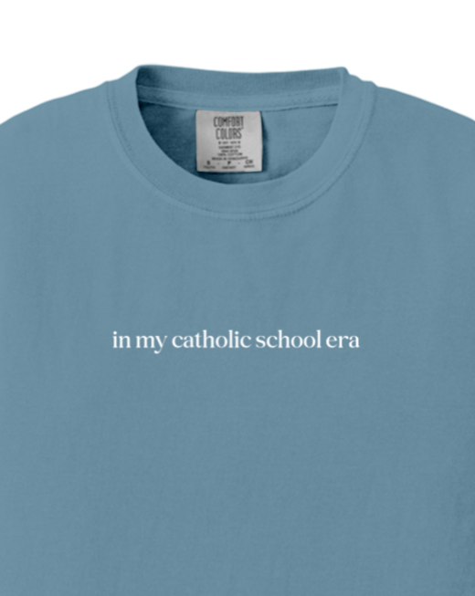 In My Catholic School Era Youth T-shirt - Comfort Colors