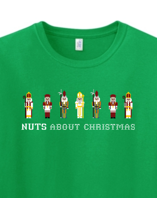 Nuts About Christmas Adult T-shirt