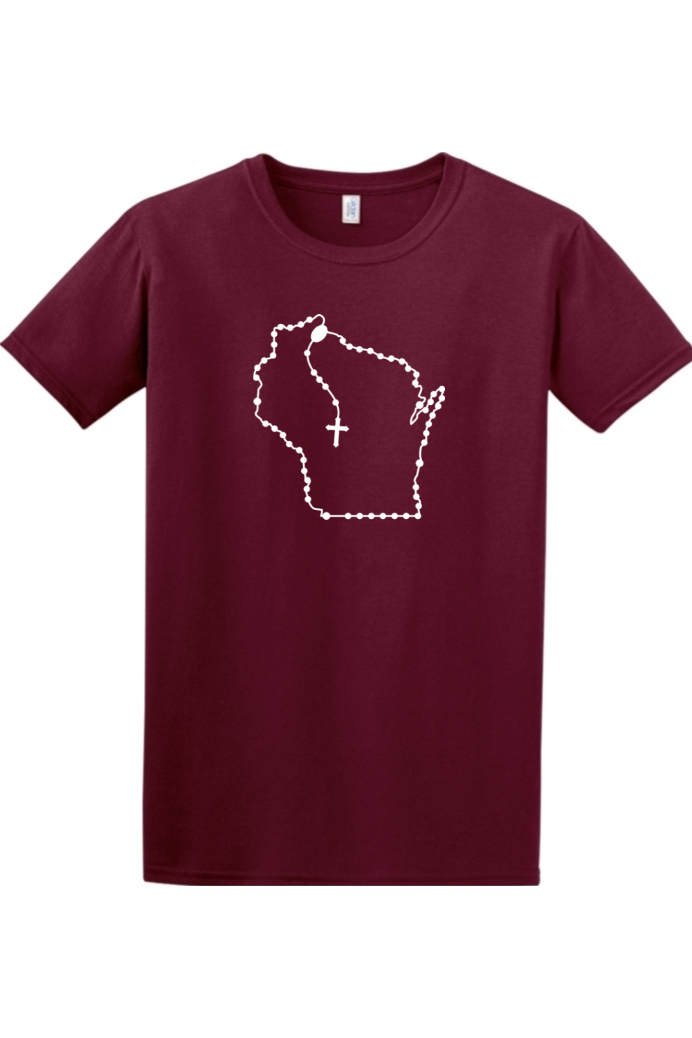 Wisconsin Catholic Rosary Adult T-shirt