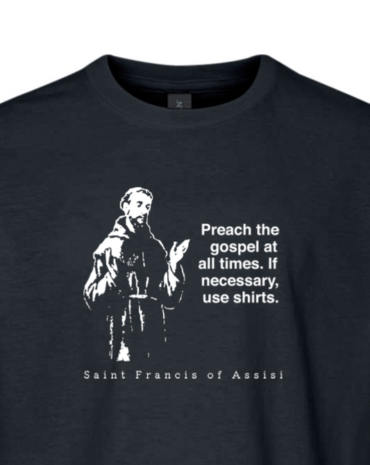 Preach the Gospel - St Francis of Assisi Youth T-Shirt