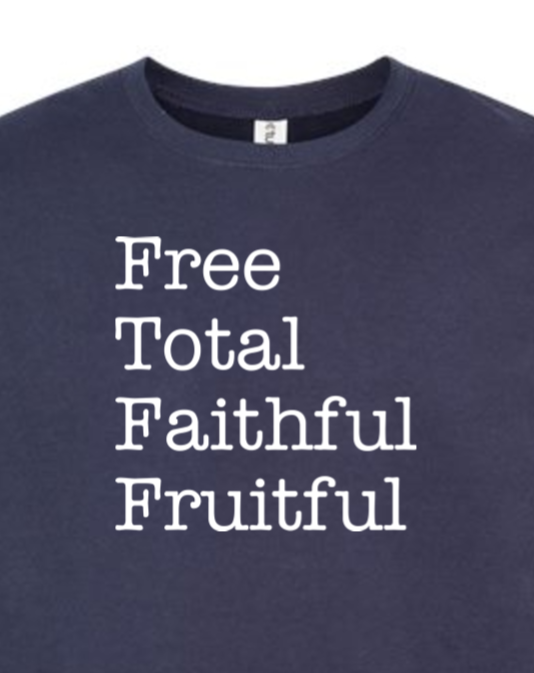 Free Total Faithful Fruitful - Theology of the Body Crewneck Sweatshirt