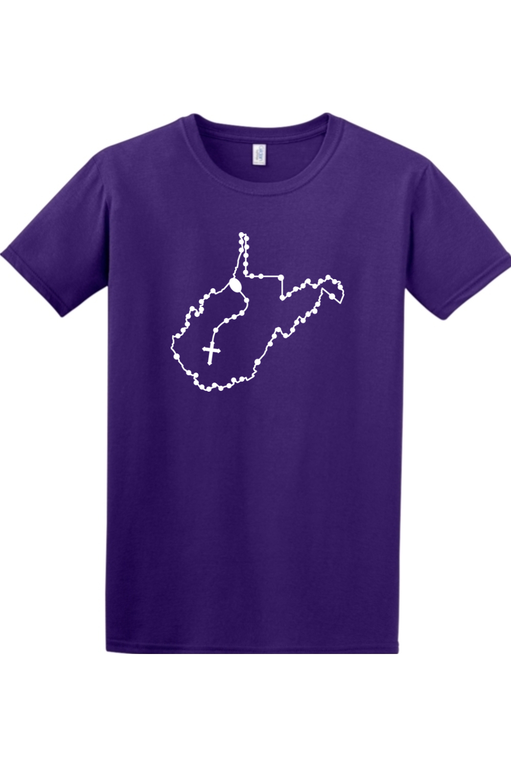 West Virginia Catholic Rosary Adult T-shirt