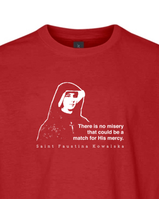 Mercy Message - St Faustina Kowalska Youth T-Shirt