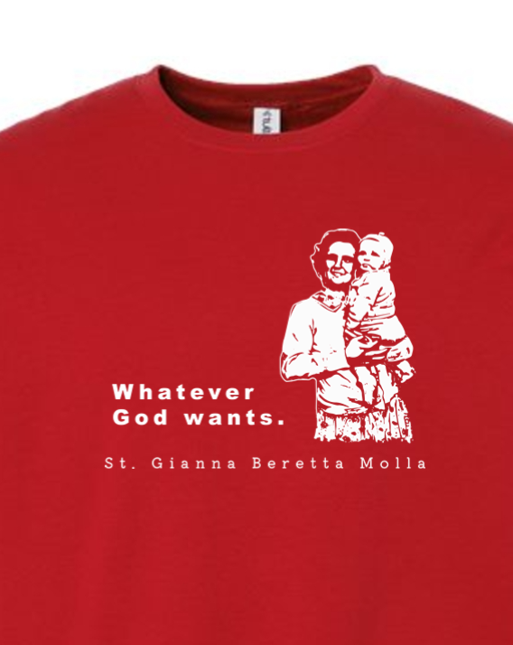 Whatever God Wants - St. Gianna Crewneck Sweatshirt