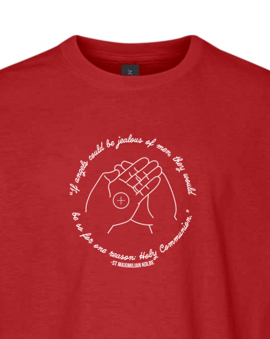 If Angels Could Be Jealous - St. Maximilian Kolbe Youth T-Shirt