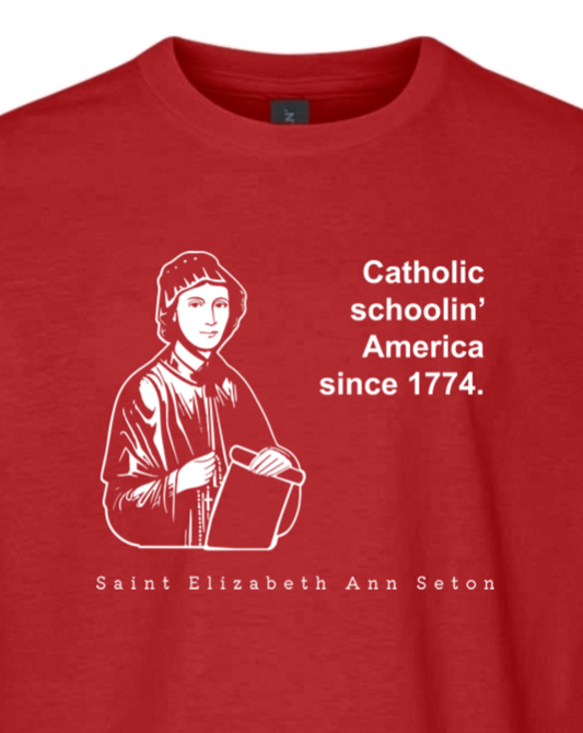 Catholic Schoolin' - St Elizabeth Ann Seton T-Shirt - youth