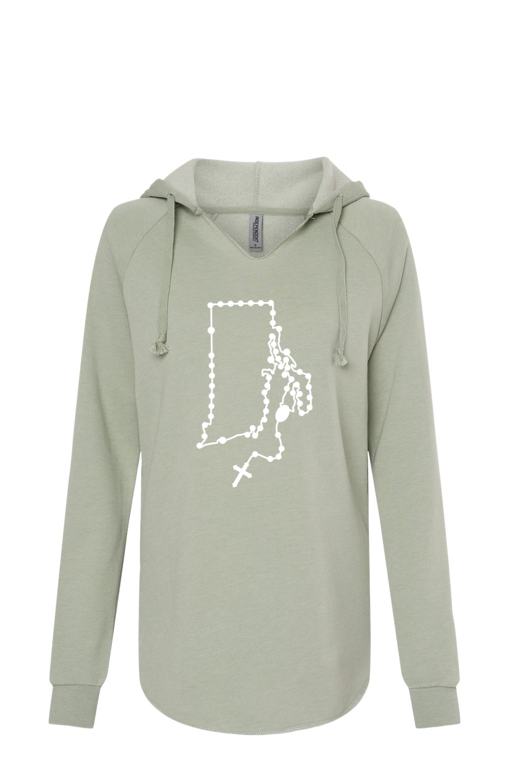 Rhode Island Catholic Rosary Drop Hoodie