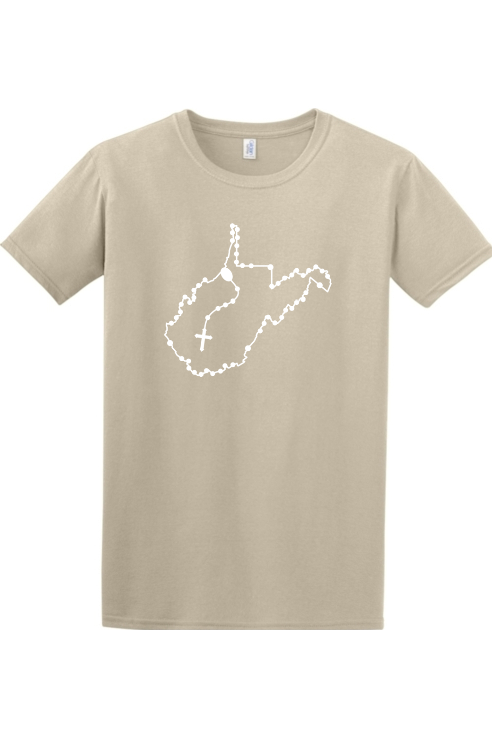 West Virginia Catholic Rosary Adult T-shirt