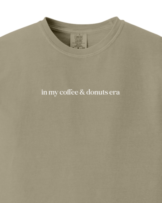 In My Coffee & Donuts Era Adult T-shirt - Comfort Colors