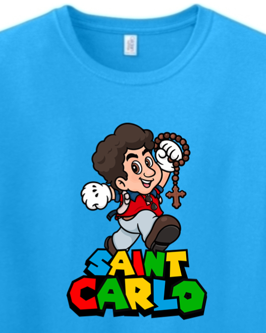 Super St. Carlo Acutis Adult T-Shirt
