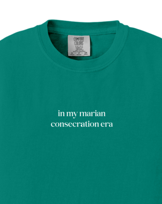 In My Marian Consecration Era Youth T-shirt - Comfort Colors