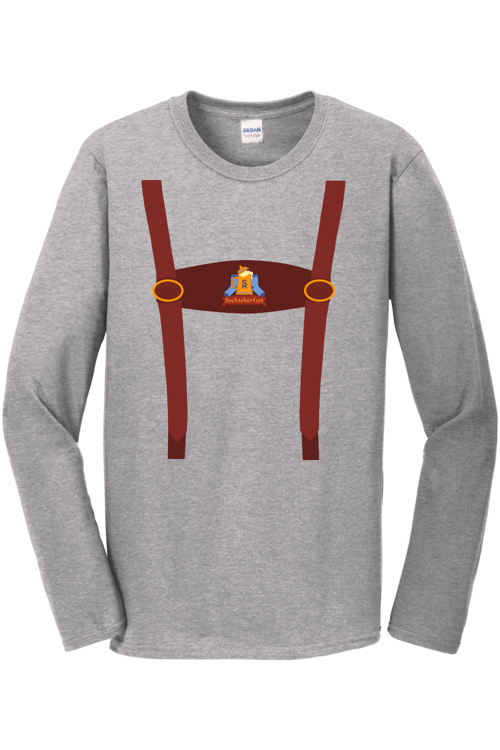 Socktoberfest Lederhosen Long Sleeve