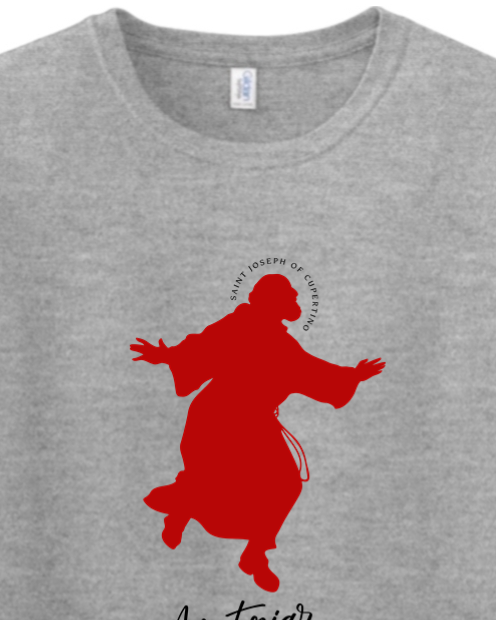 Air Friar Flight - St. Joseph of Cupertino Adult T-shirt