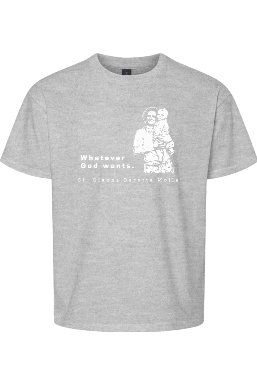 Whatever God Wants - St. Gianna Molla Youth T-Shirt