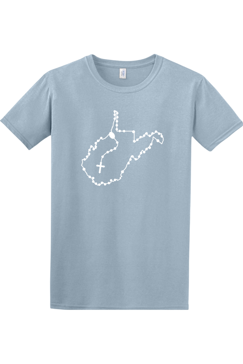 West Virginia Catholic Rosary Adult T-shirt