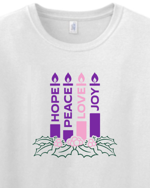 Advent Wreath Adult T-shirt