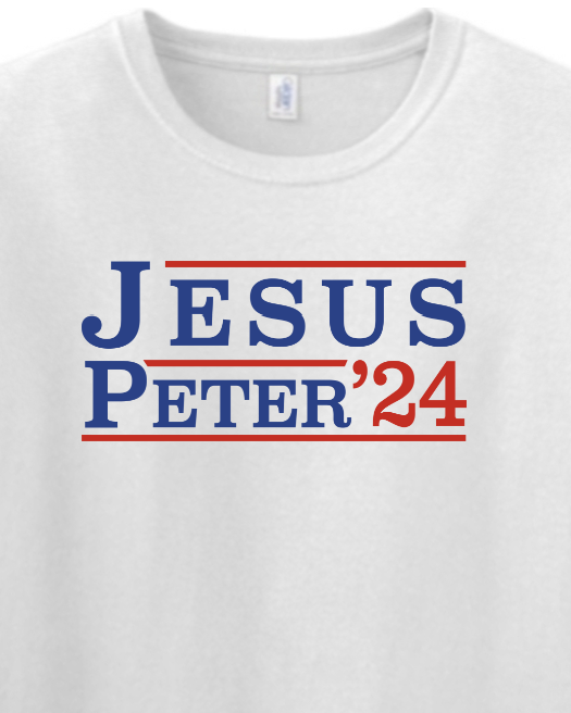 Jesus Peter 24 Adult T-Shirt