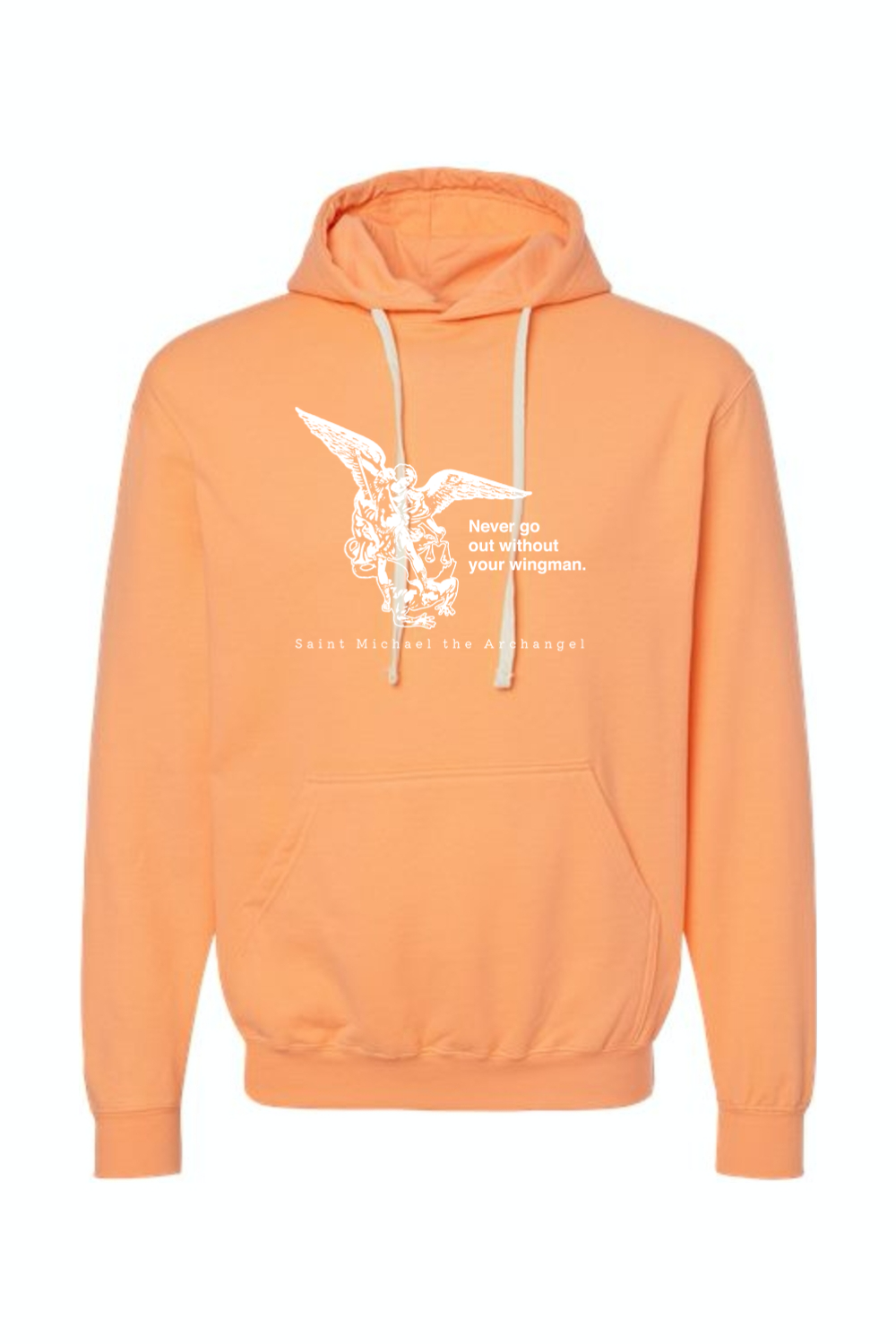 Never Go Without Your Wingman - St. Michael the Archangel Hoodie Sweatshirt