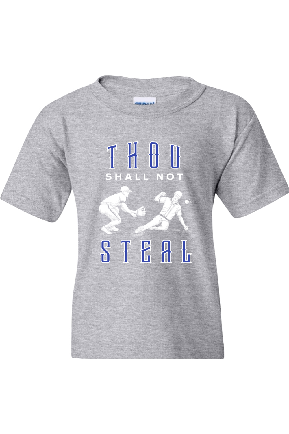 Thou Shall Not Steal - Catholic Baseball Youth T-Shirt