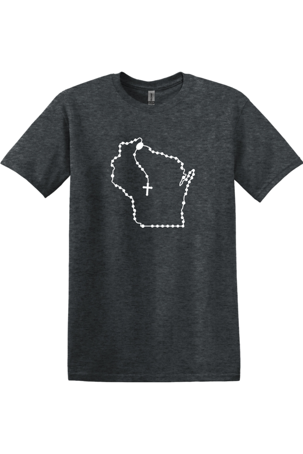 Wisconsin Catholic Rosary Adult T-shirt