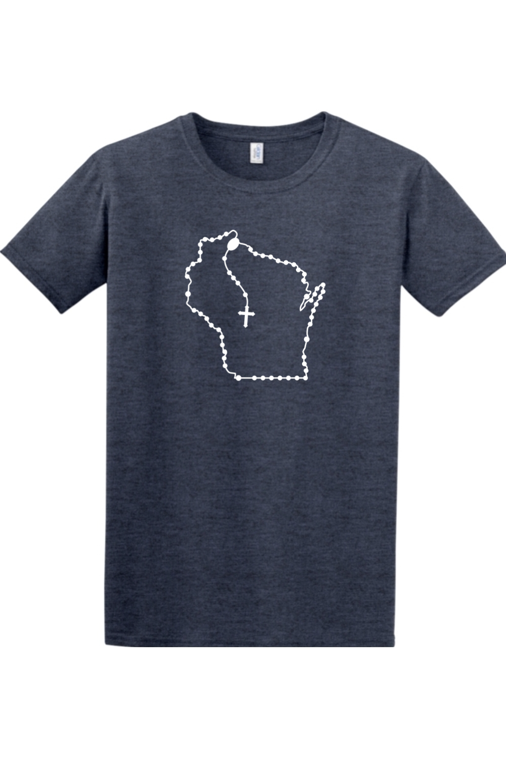 Wisconsin Catholic Rosary Adult T-shirt