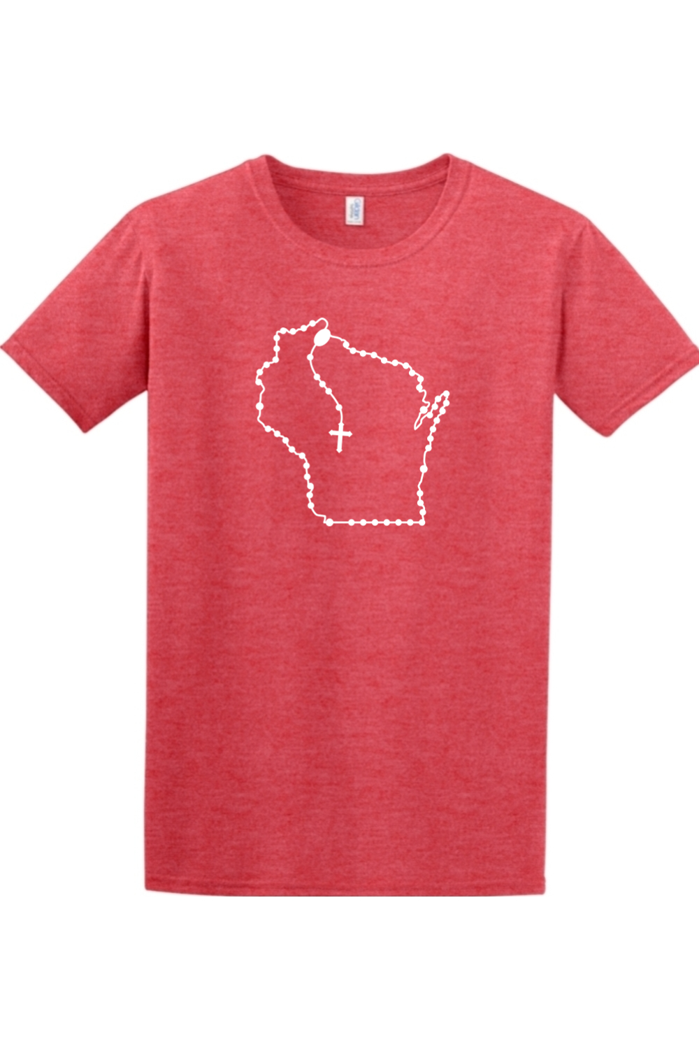 Wisconsin Catholic Rosary Adult T-shirt