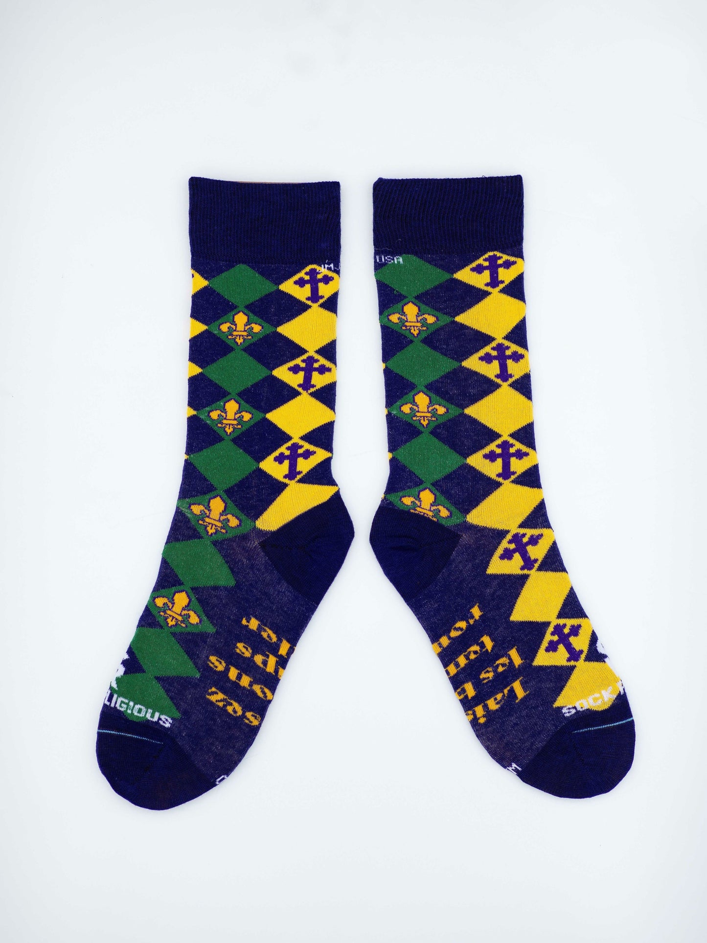 Mardi Gras Adult Socks