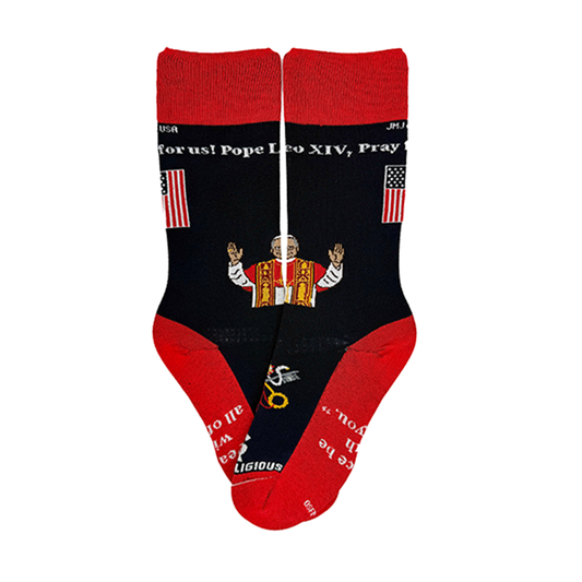 Pope Leo XIV Adult Socks