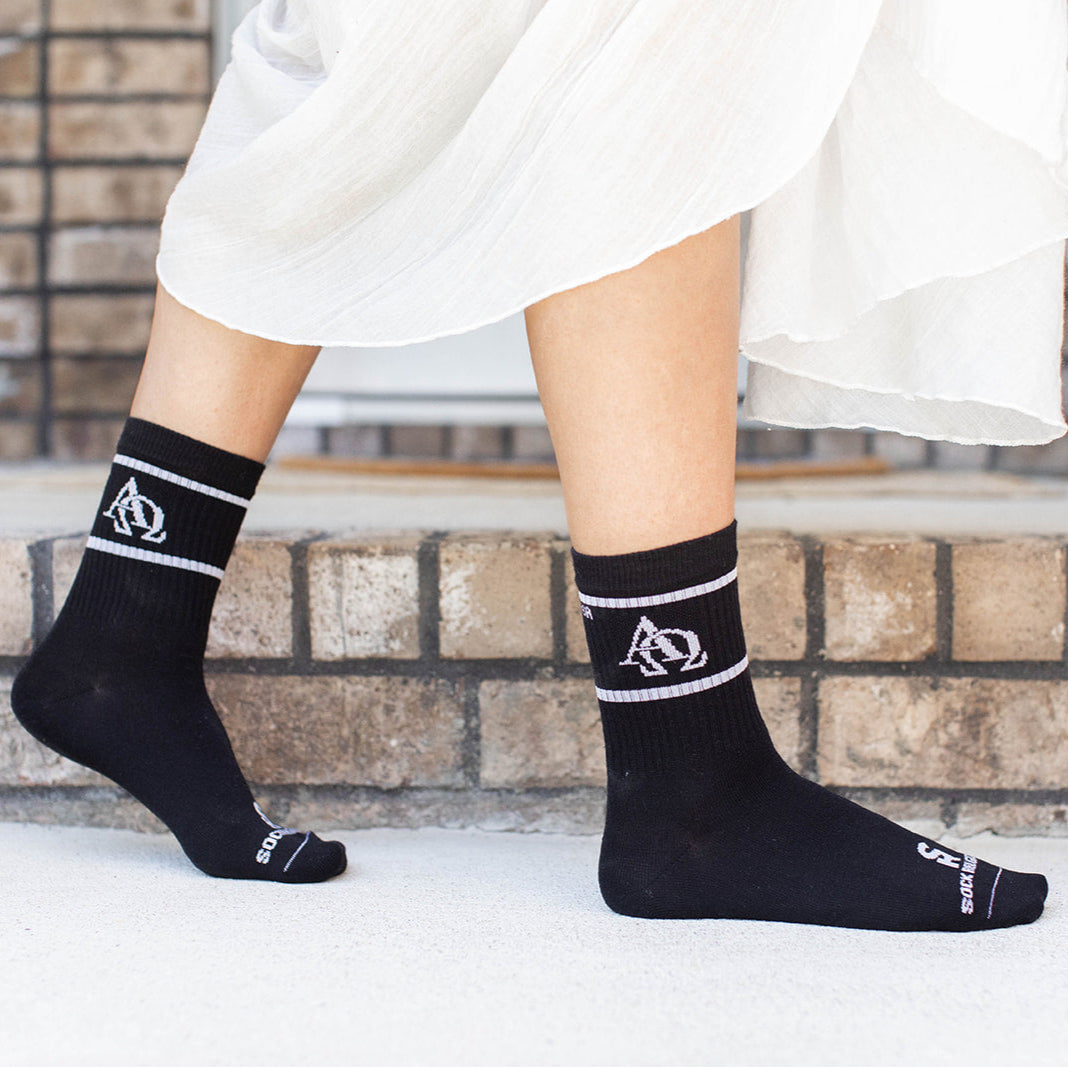Alpha & Omega Adult Crew Socks
