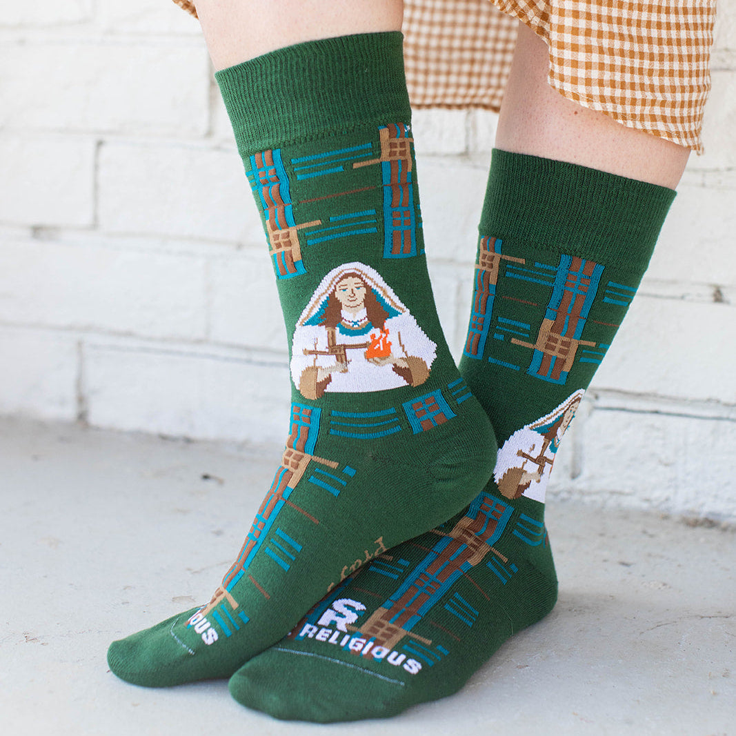 St. Brigid of Ireland Adult Socks