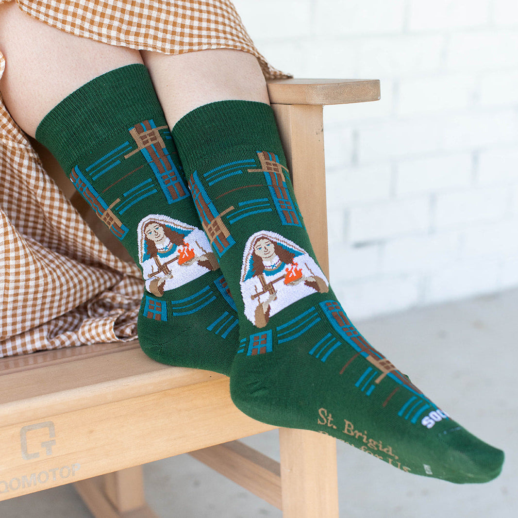 St. Brigid of Ireland Adult Socks
