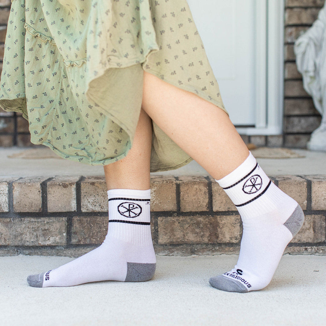 Chi Rho Adult Crew Socks