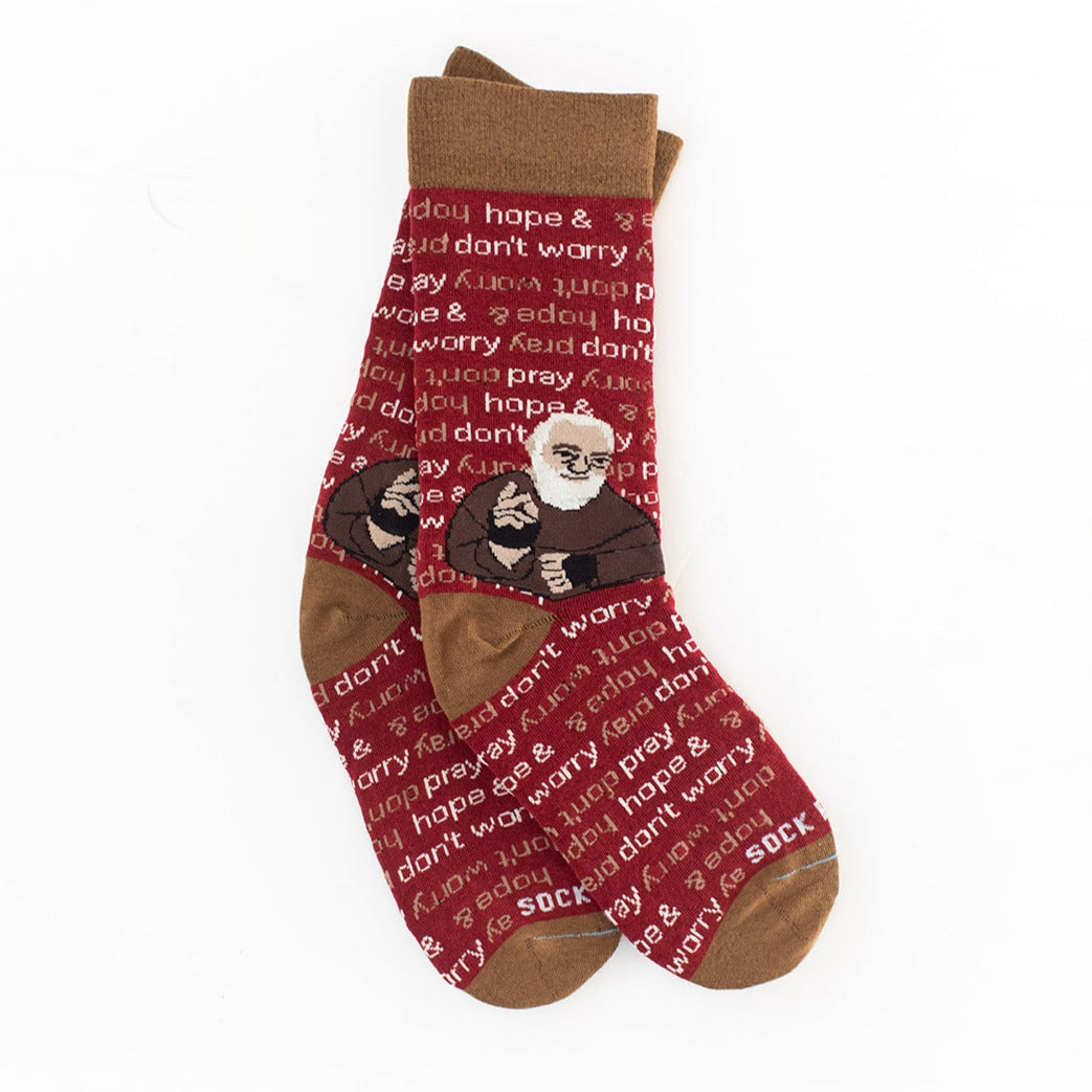 St. Padre Pio Adult XL Socks