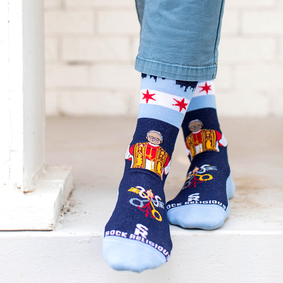 Pope Leo XIV - Chicago Adult Socks
