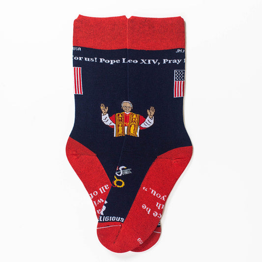 Pope Leo XIV Adult Socks