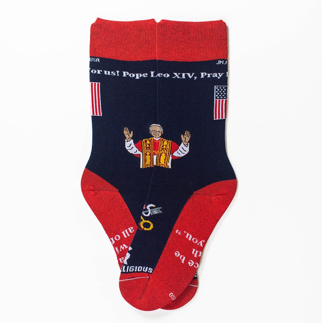 Pope Leo XIV Adult XL Socks