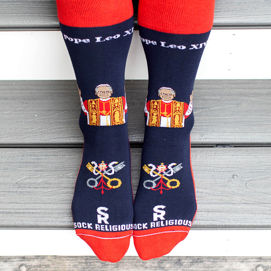 Pope Leo XIV Adult Socks