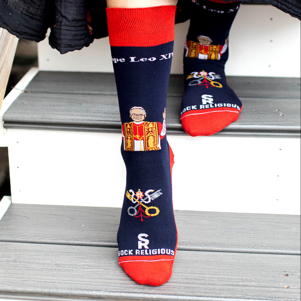 Pope Leo XIV Adult Socks